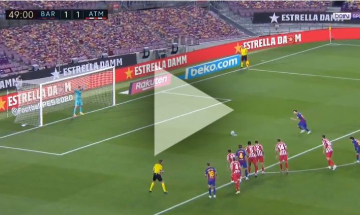 TAK STRZELA Leo Messi na 2-1 z Atletico! [VIDEO]